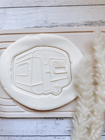 Retirement- Caravan Cookie Stamp and Cutter
