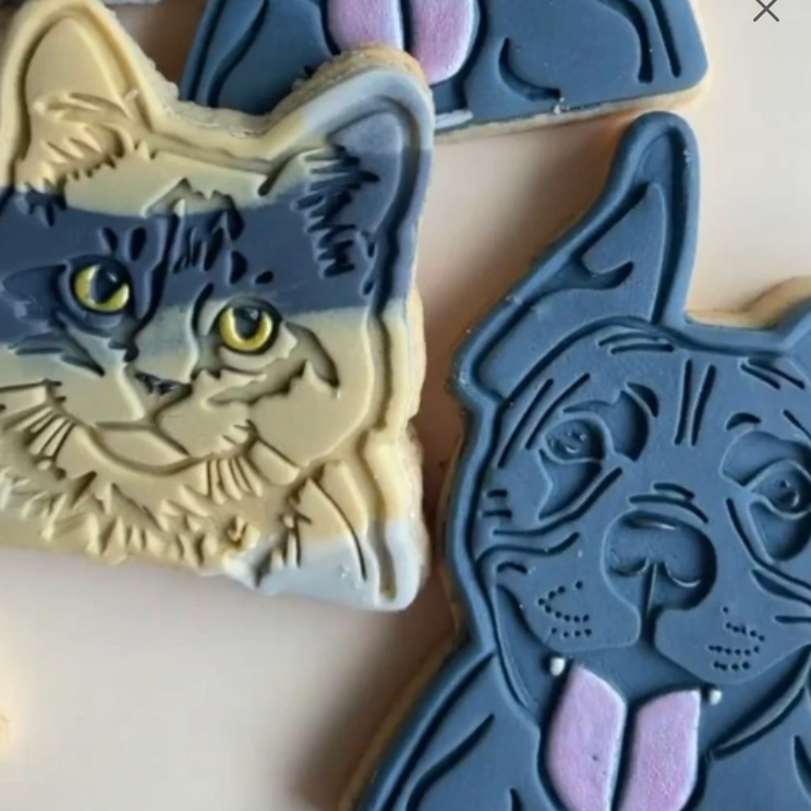 Cat OR Dog cookie stamp and cutter