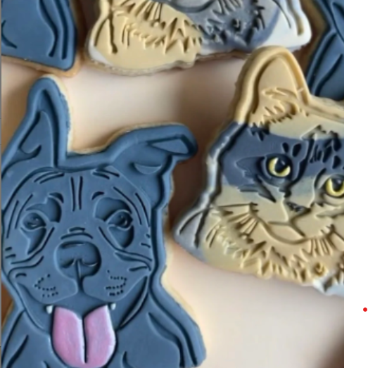 Cat OR Dog cookie stamp and cutter