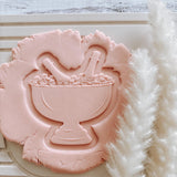 Champagne in ice bath stamp and cutter
