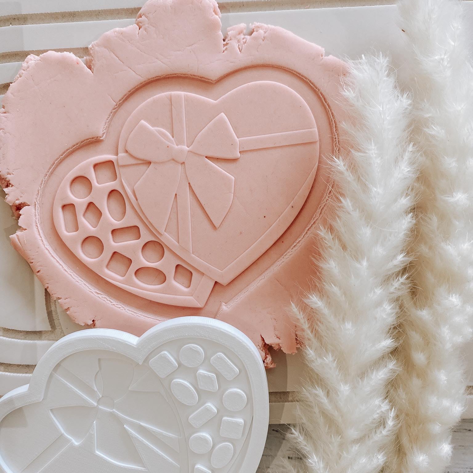 Fillable box of chocolates stamp and cutter