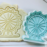 Ferris wheel cookie embosser and cutter