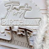 First birthday Cookie Stamp and Cutter