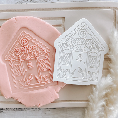 Gingerbread house stamp and cutter