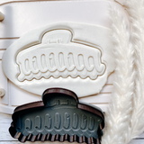 Hair Claw Debosser Cookie Stamp and Cutter