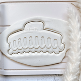 Hair Claw Debosser Cookie Stamp and Cutter