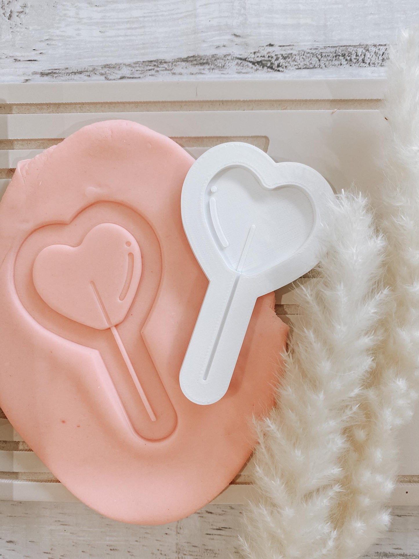 Heart lollipop stamp and cutter