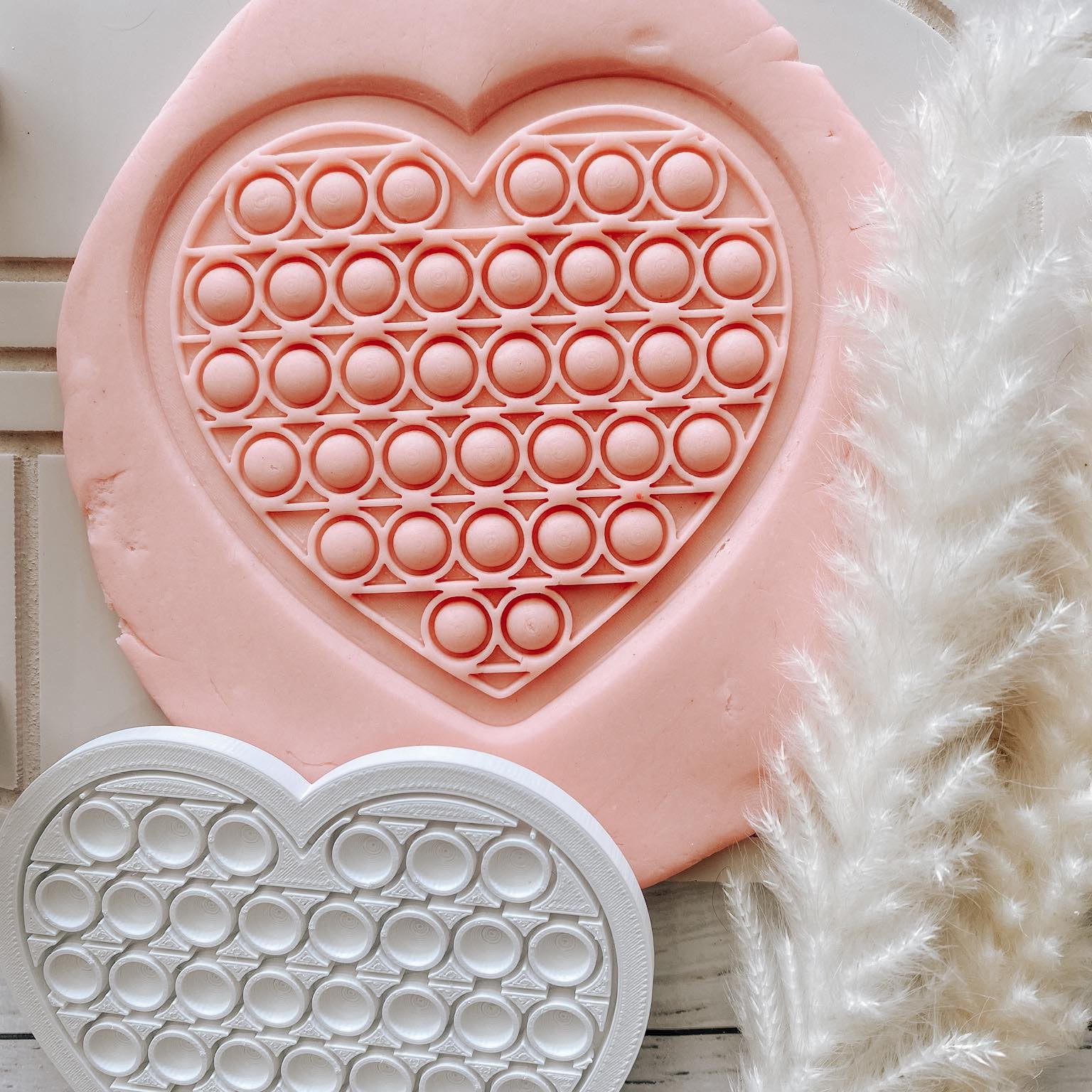 Heart pop it with cutter