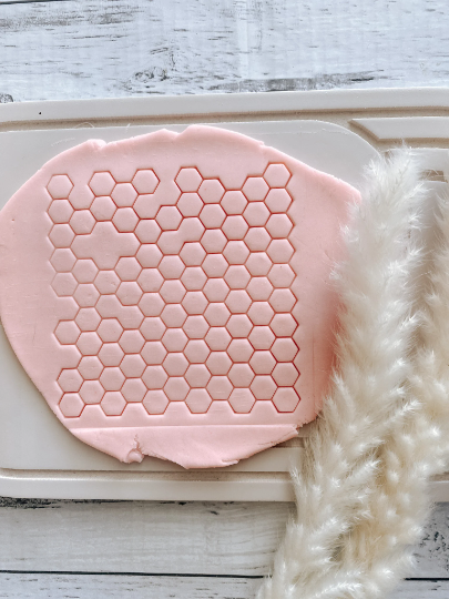 Honeycomb cookie stamp pattern Plate