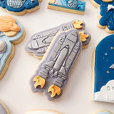 NASA themed rocket debosser and cutter