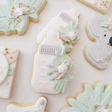 Baby bottle with room for embellishments debosser and cutter