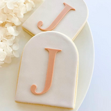 Initial letter cookie stamp and cutter