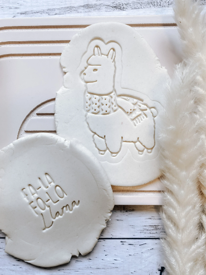 Fala fala Llama Cookie Stamp and Cutter