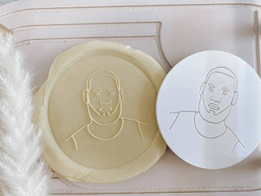 LeBron Face Basketball Cookie