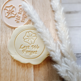 Lest We Forget ANZAC Day Cookie Embosser Stamp