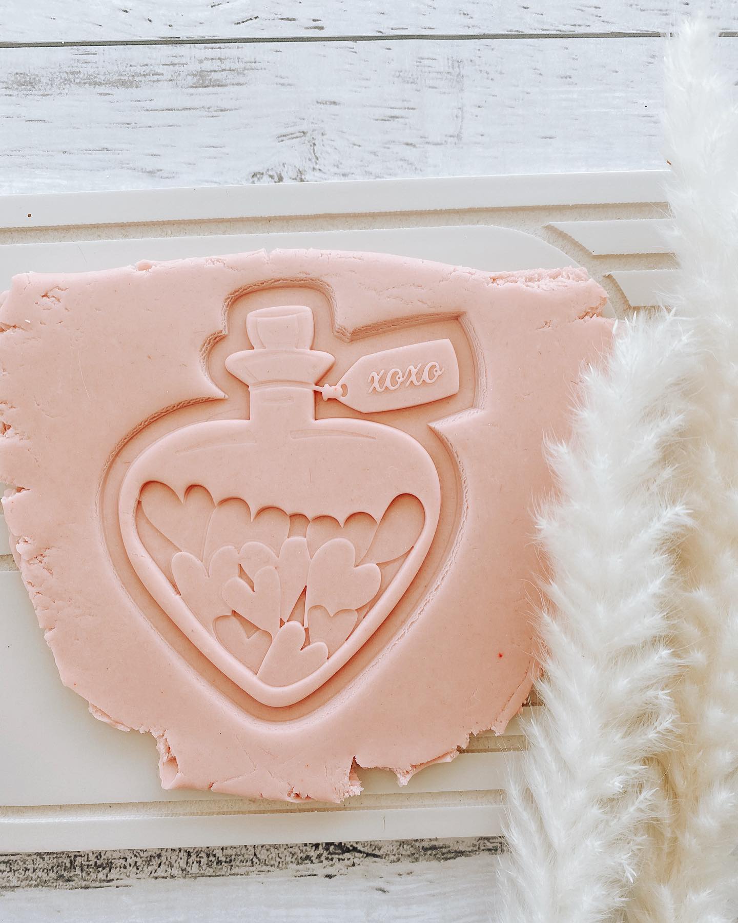 Cupid's love potion bottle stamp and cutter