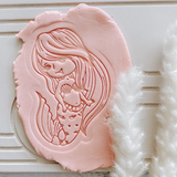Mermaid Embosser OR Debossser cookie stamp and cutter
