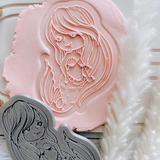 Mermaid Embosser OR Debossser cookie stamp and cutter