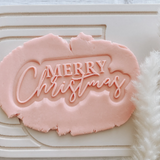 Merry Christmas Cookie Stamp and Cutter