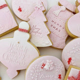 Extra small mini Merry Christmas cookie stamp