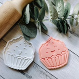 Happy muffin cookie embossers and cutters