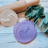 Mum Mothers Day Cookie Stamp Cookie Embosser