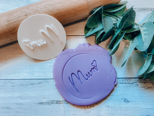 Mum Mothers Day Cookie Stamp Cookie Embosser