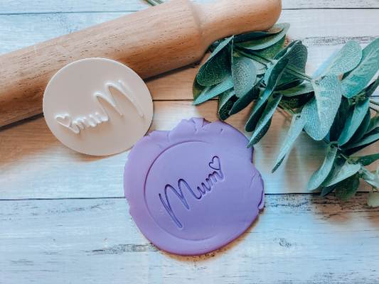 Mum Mothers Day Cookie Stamp Cookie Embosser