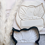 Dried Floral Palm plaque Embosser and cutter
