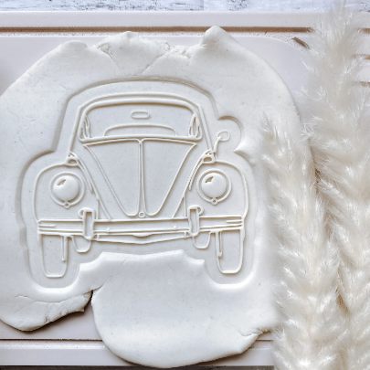 Classic Car Rear View Cookie Stamp and Cutter