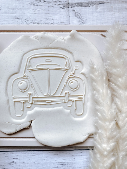 Classic Car Rear View Cookie Stamp and Cutter