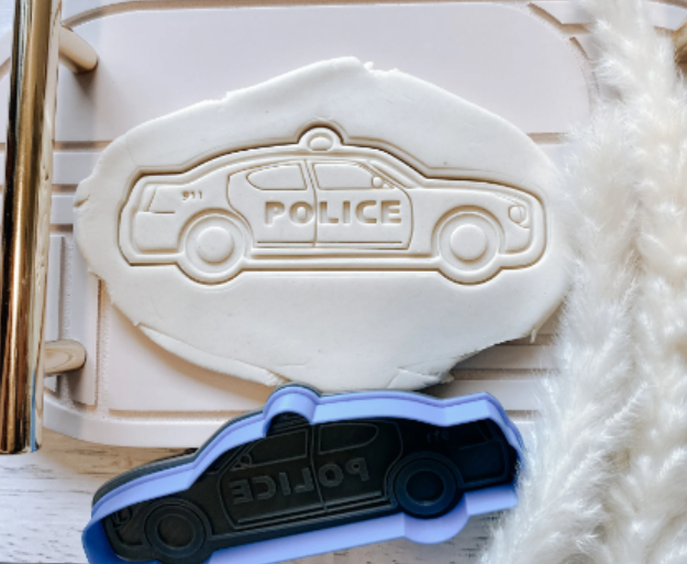 Police themed Cookie Embossers set of 4