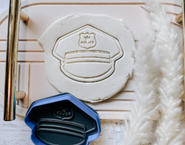 Police themed Cookie Embossers set of 4