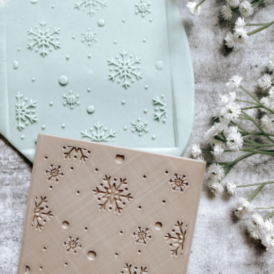 Let it Snow Cookie Pattern Plate