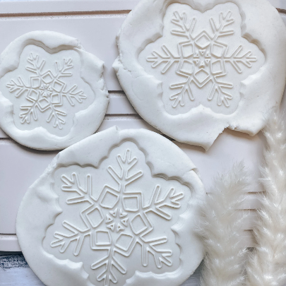 Snowflake set of 3 Pop Cookie stamp and cutter