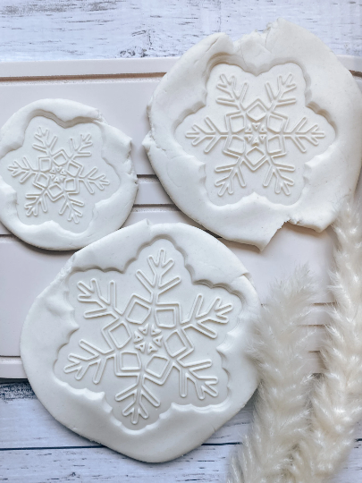 Snowflake set of 3 Pop Cookie stamp and cutter