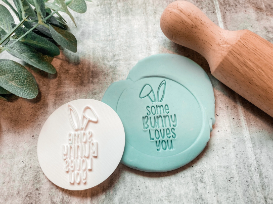 Some Bunny Loves You Easter Cookie Stamp