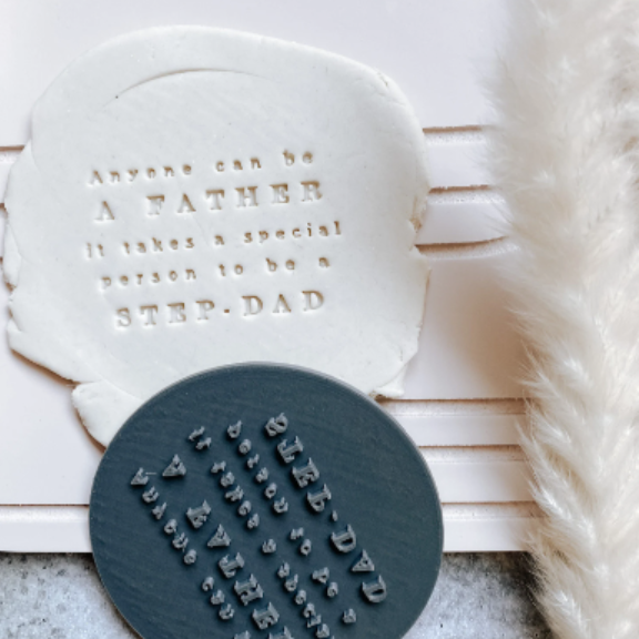 Step Dad Cookie Embosser