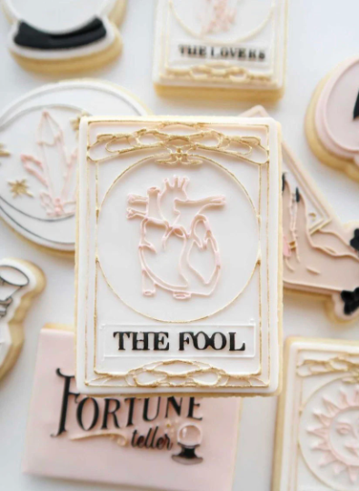 THE FOOL tarot card cookie stamp and cutter