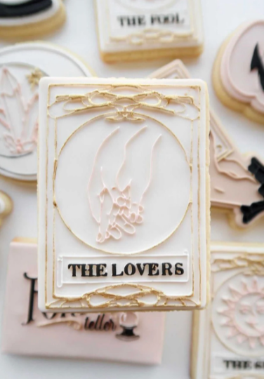THE LOVERS tarot card cookie stamp and cutter