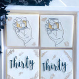 Thirty Debosser or Embosser Cookie Stamp