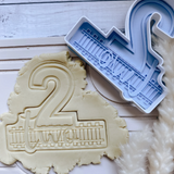 Two two - cloud and number track set of 2
