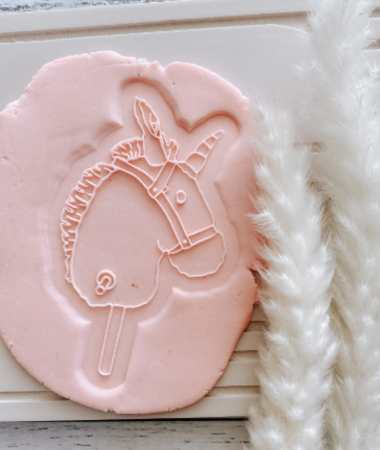 Unicorn toy cookie stamp and cutter