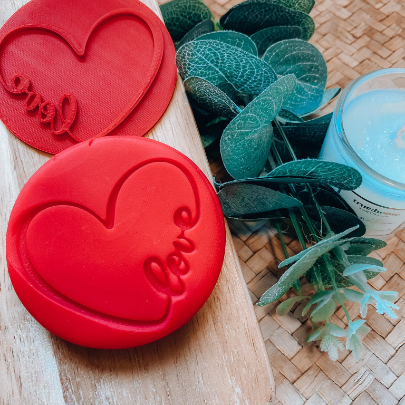 Heart with Love round