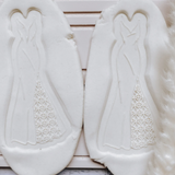 Wedding dress with lace bottom Cookie Stamp and Cutter